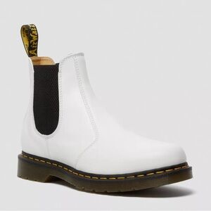 Dr. Martens White Chelsea Boots